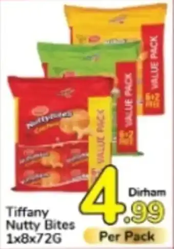 Day To Day Tiffany Nutty Bites 1 x 8 x 72g offer