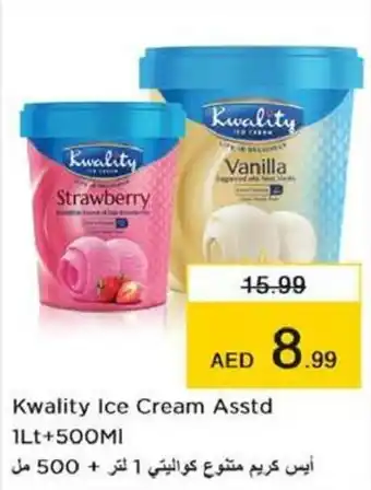 Nesto Kwality Ice Cream Asstd 1Lt+500MI offer