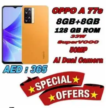 Amber OPPO A 77s 8GB+8GB 128 GB ROM offer