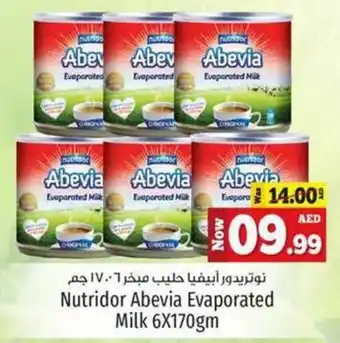 Kenz Hypermarket Nutridor Abevia Evaporated Milk 6X170gm offer