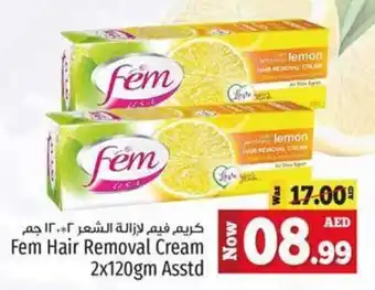 Kenz Hypermarket Fem Hair Removal Cream 2x120gm Asstd offer