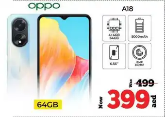 Kenz Hypermarket oppo A18 64GB offer