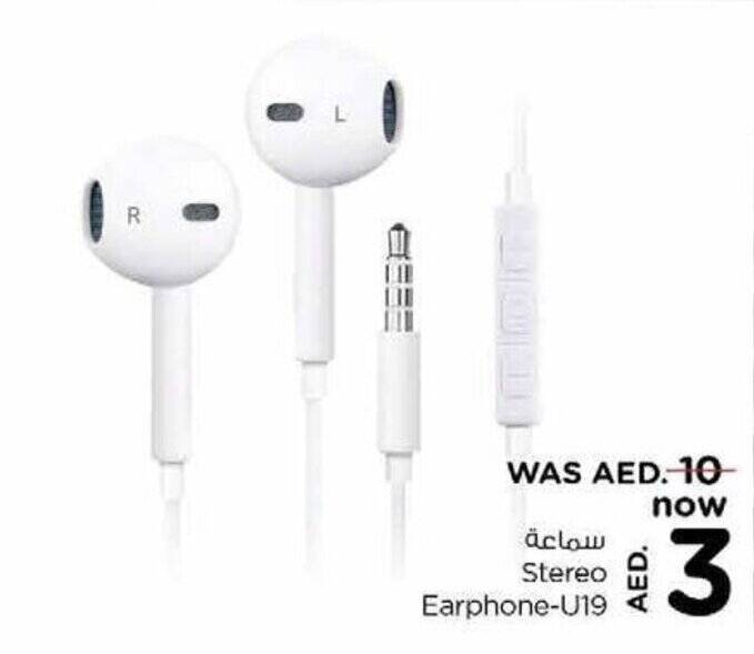 Stereo Earphone U19 offer at Nesto