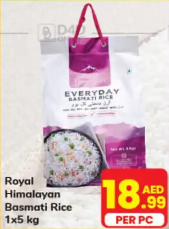 Day To Day Royal Himalayan Basmati Rice 1 x 5 kg offer