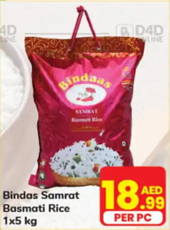 Day To Day Bindas Samrat Basmati Rice 1 x 5kg offer