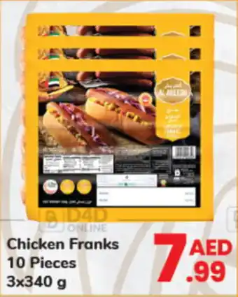 Day To Day Chicken Franks 10 Pieces 3 x 340 g offer