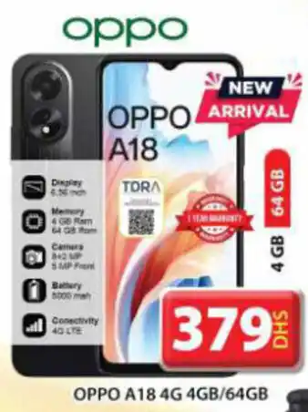 Grand Hyper Market OPPO A18 4G 4GB 64GB offer