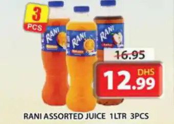 Grand Hyper Market RANI ASSORTED JUICE 1LTR 3PCS offer