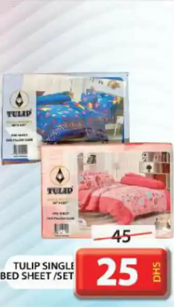 Grand Hyper Market TULIP SINGLE BED SHEET SET offer