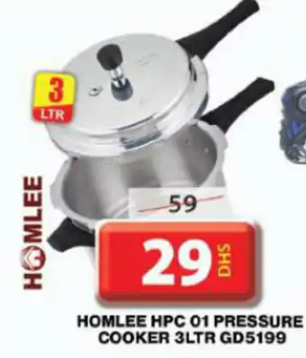 Grand Hyper Market HOMLEE HPC 01 PRESSURE COOKER 3LTR GD5199 offer