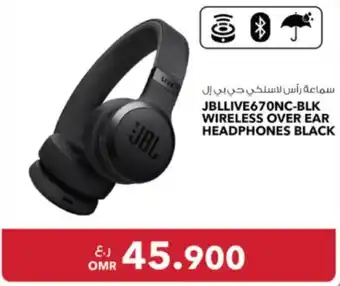 Sharaf DG JBLLIVE670NC BLK WIRELESS OVER EAR HEADPHONES BLACK offer