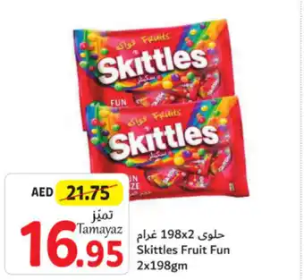 Union Coop Skittles Fruit Fun 2x198gm offer