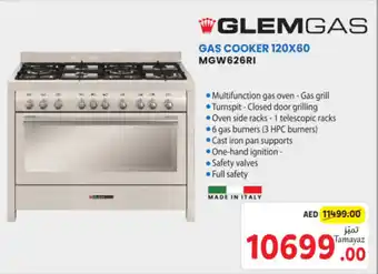 Union Coop GAS COOKER 120X60 MGW626RI offer