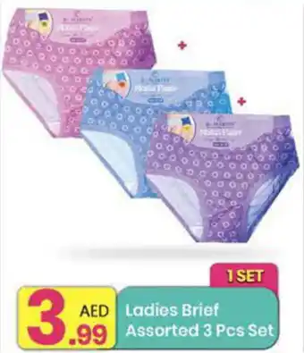 Everyday Center Ladies Brief Assorted 3 Pcs Set offer
