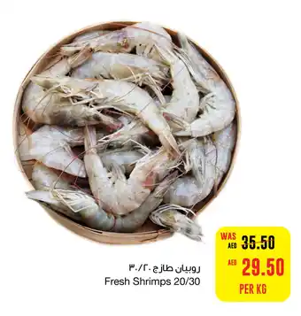 Spar Fresh Shrimps 20/30 PER KG offer
