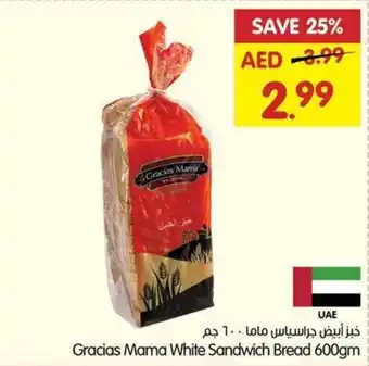 Gala Supermarket Gracias Mama White Sandwich Bread 600gm offer
