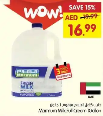 Gala Supermarket Marmum Milk Full Cream 1Gallon offer