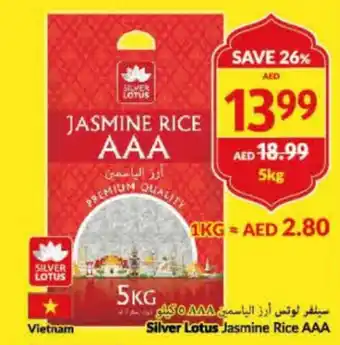 Viva Silver Lotus Jasmine Rice AAA 5kg offer