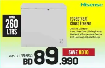 Sharaf DG Hisense FC26DT4SAT Chest Freezer offer