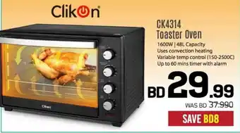 Sharaf DG Clikon CK4314 Toaster Oven offer