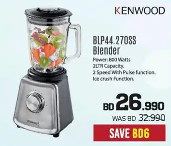Sharaf DG KENWOOD BLP44.270SS Blender offer