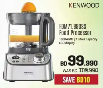 Sharaf DG KENWOOD FDM71.980SS Food Processor offer