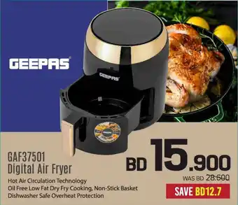 Sharaf DG GEEPAS GAF37501 Digital Air Fryer offer