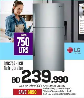 Sharaf DG iLG GNC752HLCU Refrigerator offer