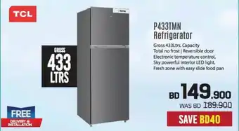 Sharaf DG TCL P433TMN Refrigerator offer