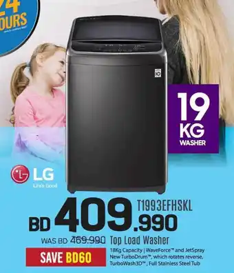 Sharaf DG LG T1993EFHSKL Top Load Washer offer