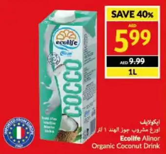 Viva Ecolife Alinor Organic Coconut Drink 1L offer