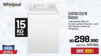 Sharaf DG Whirlpool 3LWTW4705FW Washer offer