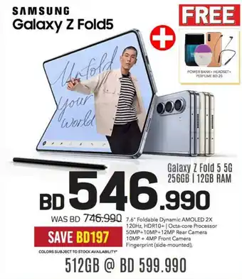 Sharaf DG SAMSUNG Galaxy Z Fold 5 5G 256GB | 12GB RAM offer