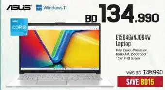 Sharaf DG ASUS Windows 11 E1504GANJ084W Laptop offer
