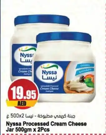 Almaya supermarket Nyssa Processed Cream Cheese Jar 500gm x 2Pcs offer
