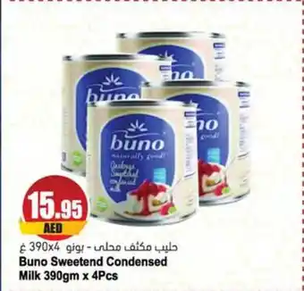 Almaya supermarket Buno Sweetend Condensed Milk 390gm x 4Pcs offer