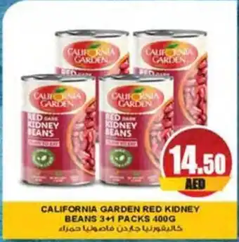 Almaya supermarket CALIFORNIA GARDEN RED KIDNEY BEANS 3+1 PACKS 400G offer