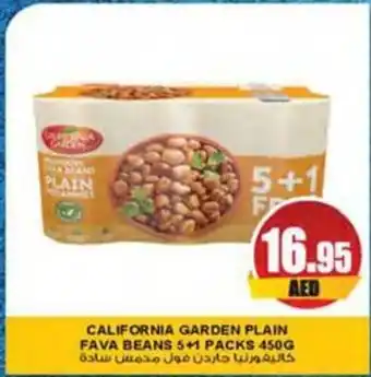 Almaya supermarket CALIFORNIA GARDEN PLAIN FAVA BEANS 5+1 PACKS 450G offer
