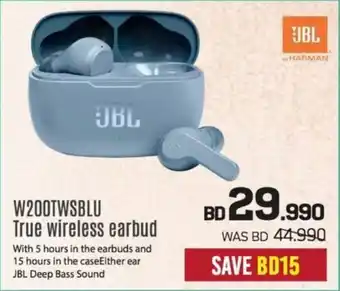 Sharaf DG JBL w200twsblu true wireless earbud offer