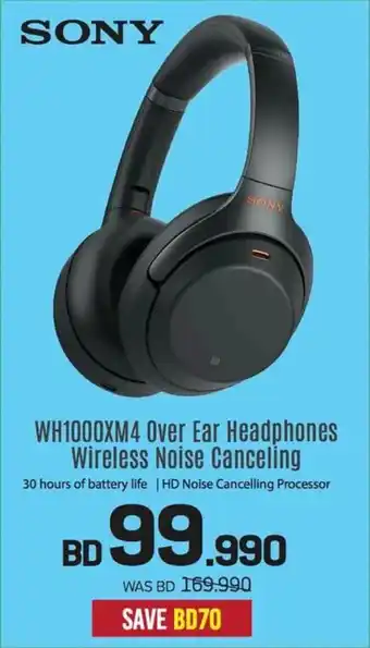 Sharaf DG Sony WH1000XM over ear headphones wireless noise canceling offer