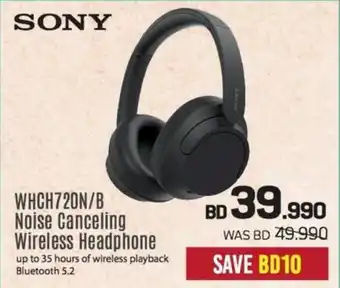 Sharaf DG Sony whch720n/b noise canceling wireless headphone offer