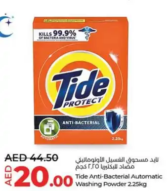 Lulu Hypermarket Tide Anti Bacterial Automatic Washing Powder 2.25kg offer