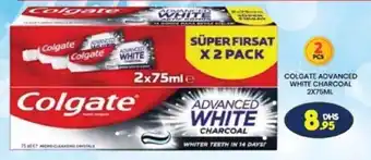 Grand Hyper Market COLGATE ADVANCED WHITE CHARCOAL 2X75ML offer
