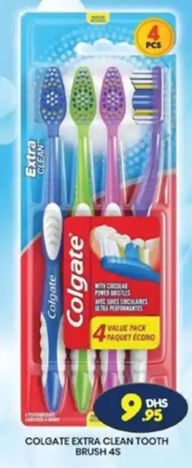 Grand Hyper Market COLGATE EXTRA CLEAN TOOTH BRUSH 4S offer