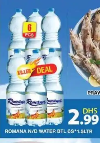 Grand Hyper Market ROMANA N/D WATER BTL 6S 1.5LTR offer