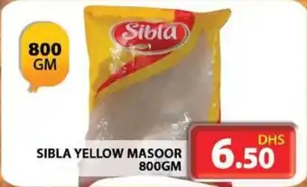 Grand Hyper Market SIBLA YELLOW MASOOR 800GM offer