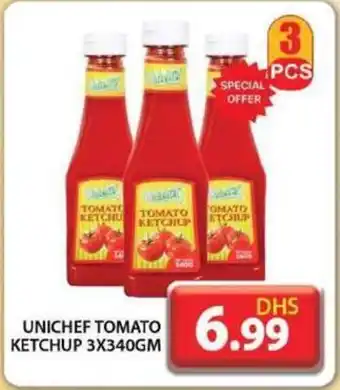 Grand Hyper Market UNICHEF TOMATO KETCHUP 3 X 340GM offer