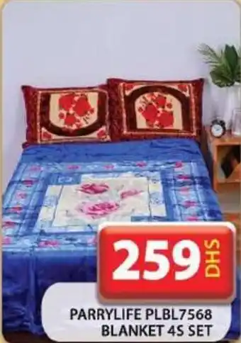 Grand Hyper Market PARRYLIFE PLBL7568 BLANKET 4S SET offer