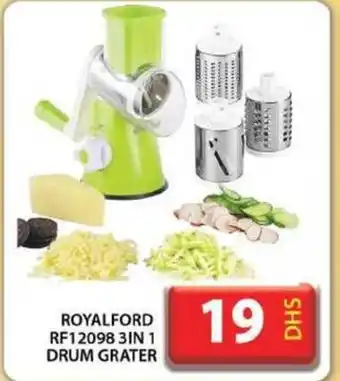 Grand Hyper Market ROYALFORD RF12098 3IN1 DRUM GRATER offer