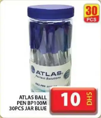 Grand Hyper Market ATLAS BALL PEN BP100M 30PCS JAR BLUE offer